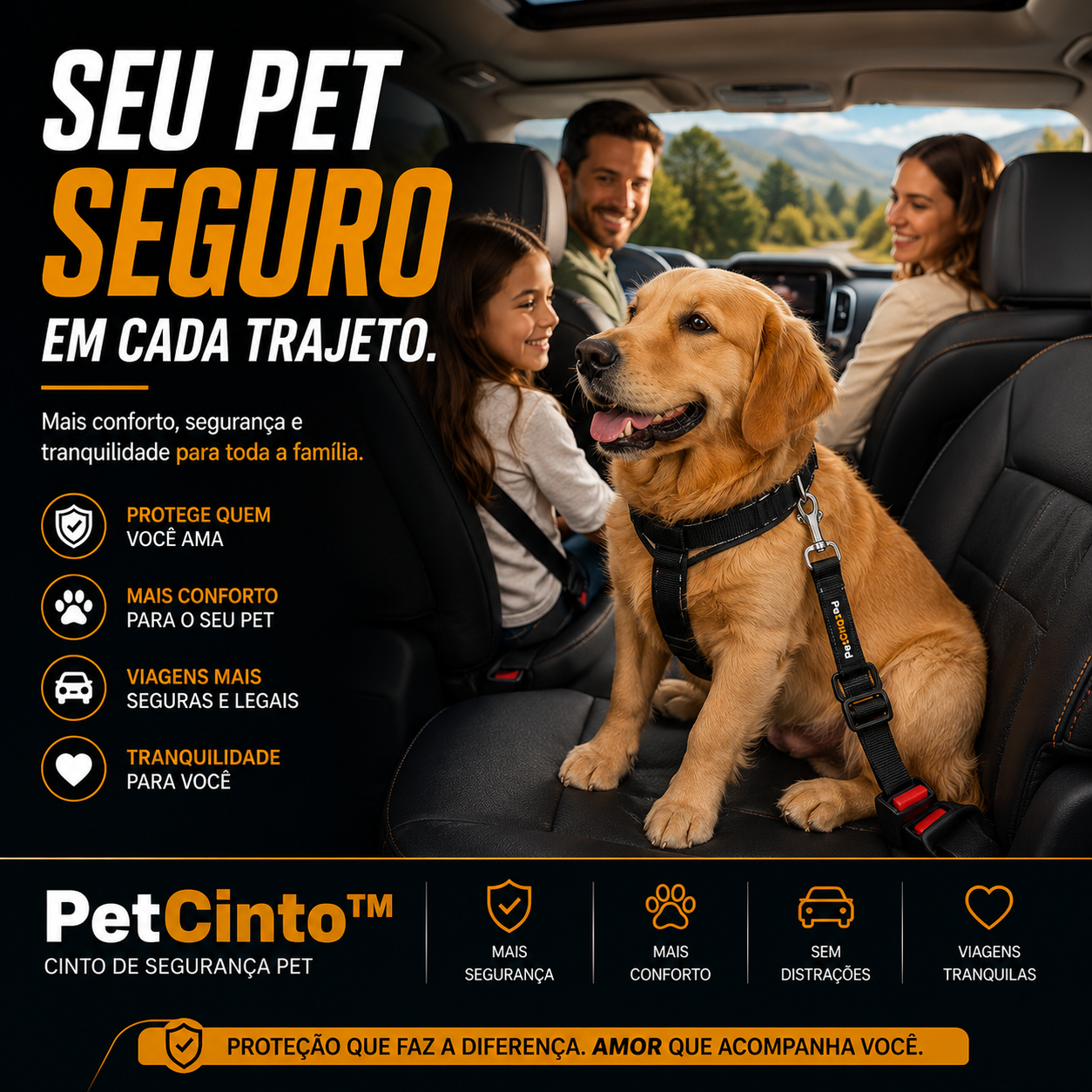 PetCinto™ - Segurança que acompanha cada passeio