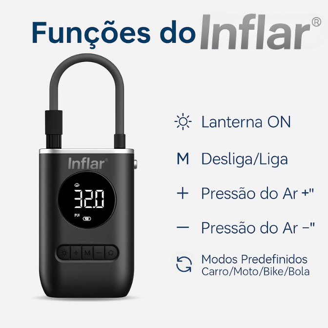 Inflar® - Pronto para encher, onde você estiver