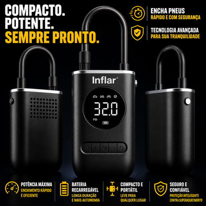 Inflar® - Pronto para encher seus pneus, onde você estiver