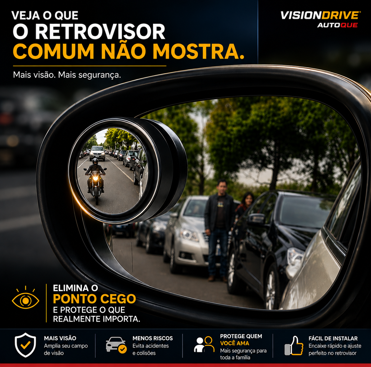 VisionDrive™ - Veja além. Dirija com segurança