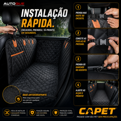 Capet™ - Seu carro limpo. Seu pet seguro