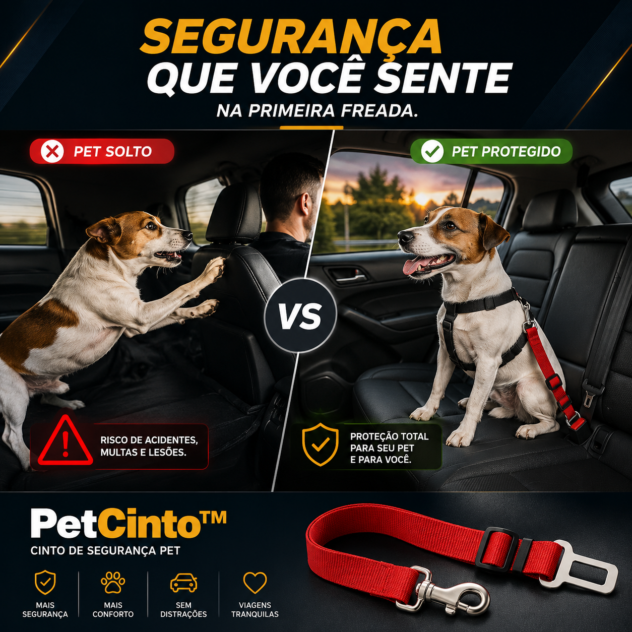 PetCinto™ - Segurança que acompanha cada passeio