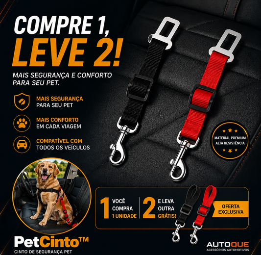 PetCinto™ - Segurança que acompanha cada passeio
