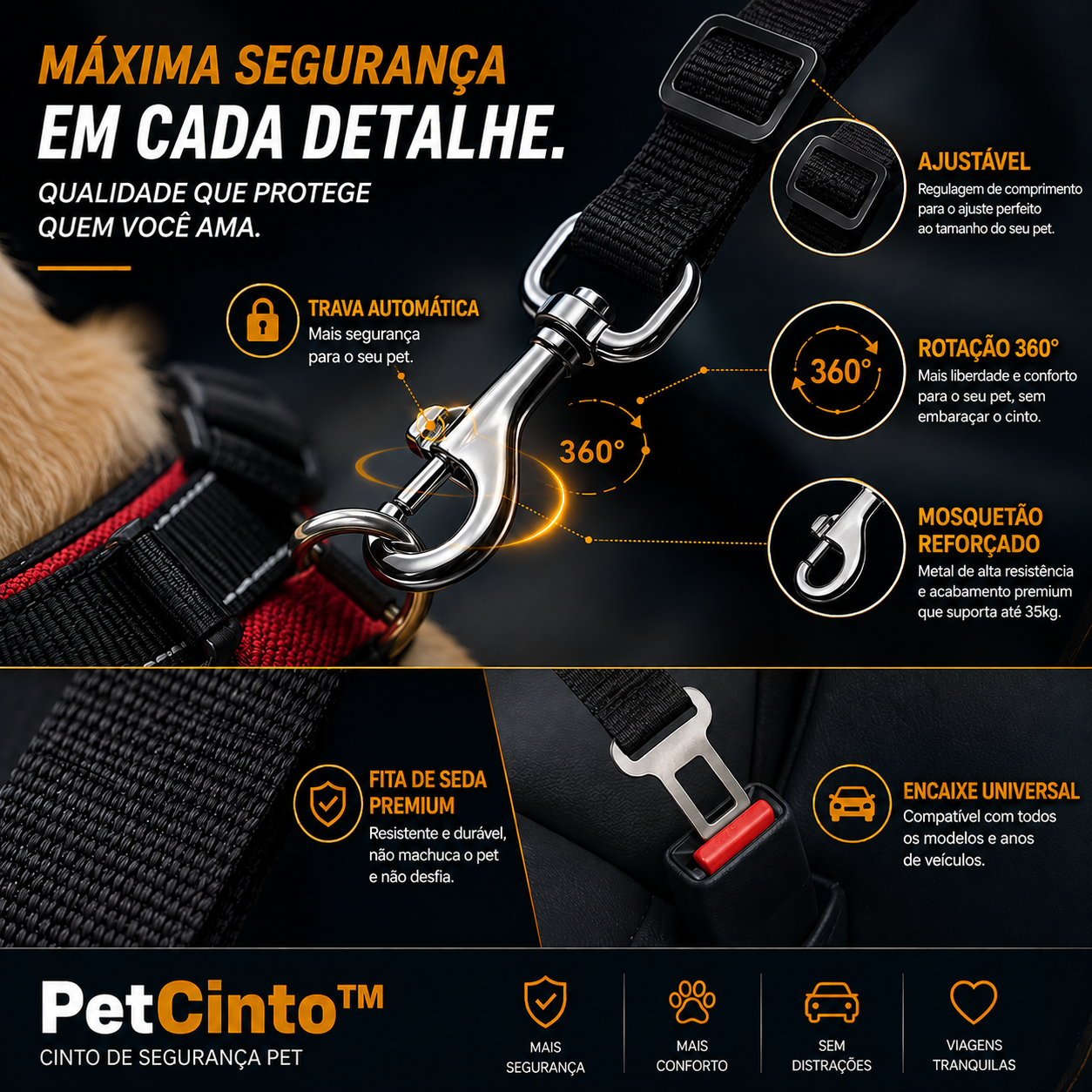 PetCinto™ - Segurança que acompanha cada passeio