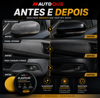 PlastiLux™ - Plásticos renovados com aparência de novo.
