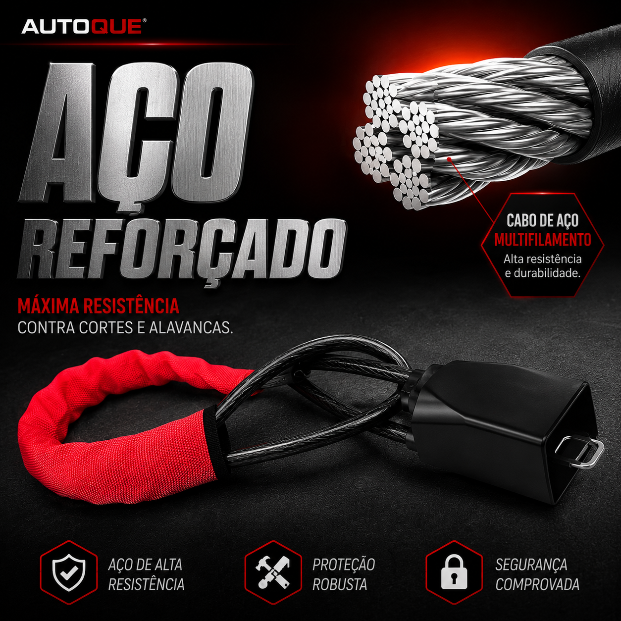 Trava Antifurto para Volante - Dificulte o roubo antes que ele aconteça