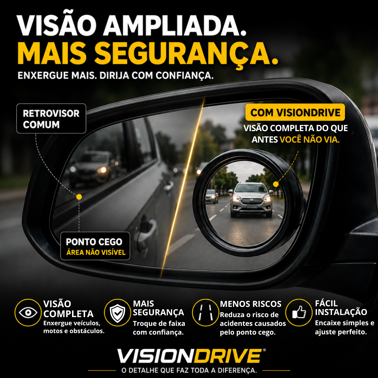 VisionDrive™ - Veja além. Dirija com segurança