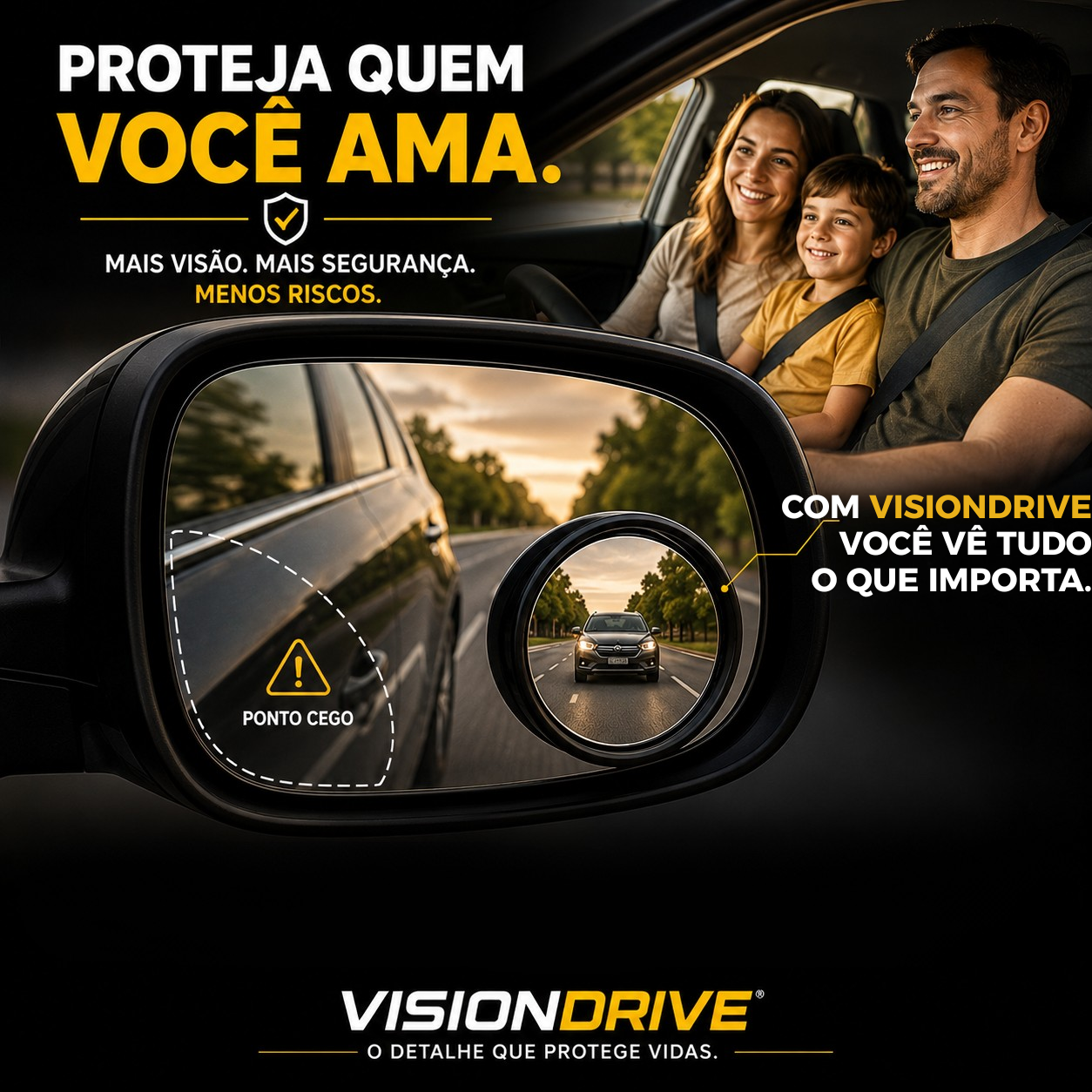 VisionDrive™ - Veja além. Dirija com segurança