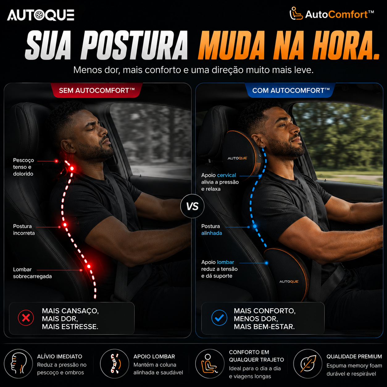 AutoComfort™ - O conforto que sua coluna merece