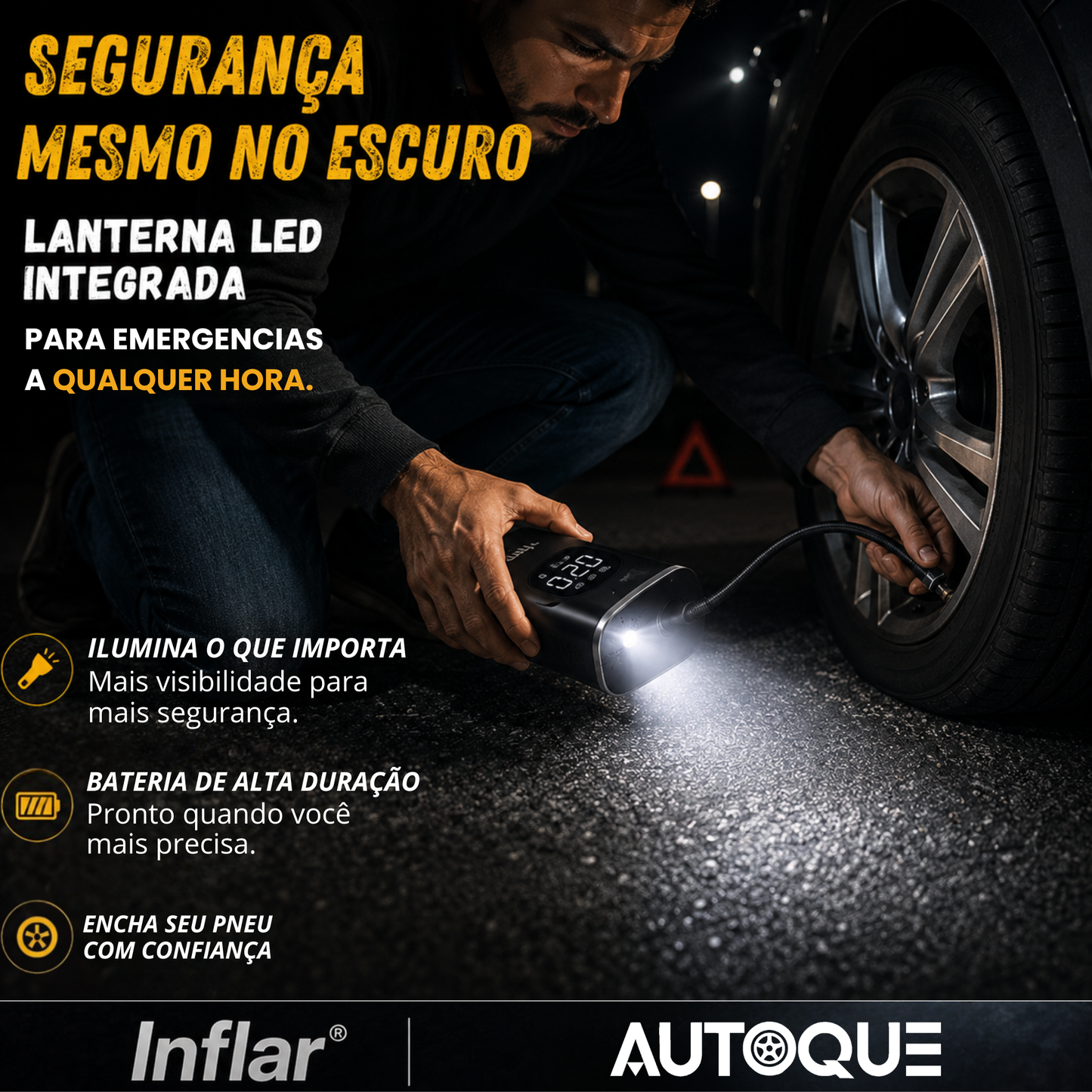 Inflar® - Pronto para encher seus pneus, onde você estiver